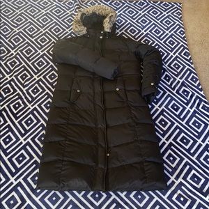 Eddie Bauer Long Goose Down Puffer Coat